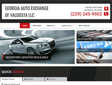 Tablet Screenshot of georgiaautoexchange.com